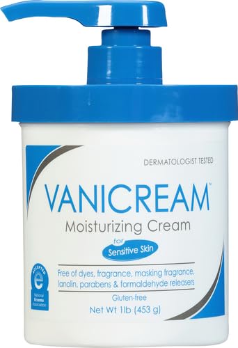 Vanicream Moisturizing Skin Cream with Pump Dispenser - 16 fl oz (1 lb) - Moisturizer Formulated Without Common Irritants for Those with Sensitive Skin (Pack of 2)