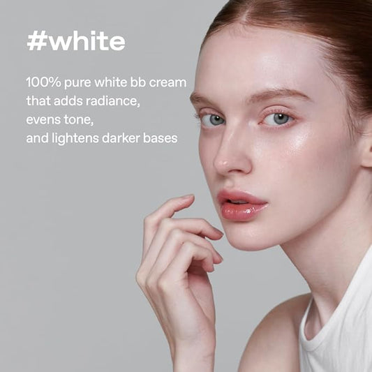 glow mini breathable blemish balm #white | light-coverage bb cream & tinted moisturizer | skincare-like finish with green tea leaf water infusion | healthy radiant non-comedogenic | 0.2 fl oz