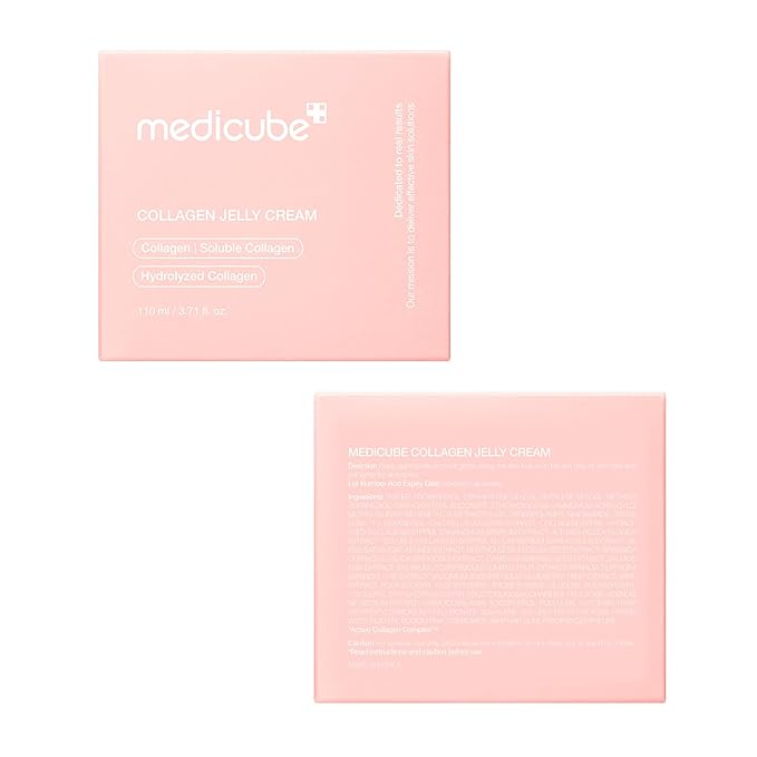 medicube Jelly Cream with Collagen, Niacinamide | Freeze-Dried Hydrolyzed Collagen for Skin Barrier Hydration & 24H Glow | Plumper, Firmer looking skin | 3.71 fl.oz