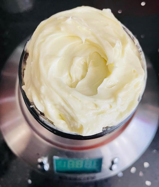 Mango Butter 2 LB Pure, Natural, Hand -packed, Fresh & Fluffy in DIY mixes | Obtained from Mango seeds | Use for DIY leave in conditioner, Salves, Body Butter, Lotions & Soaps