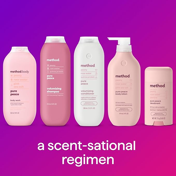 Method Body Wash, Pure Peace, Paraben and Phthalate Free, 28 oz (Pack of 1)