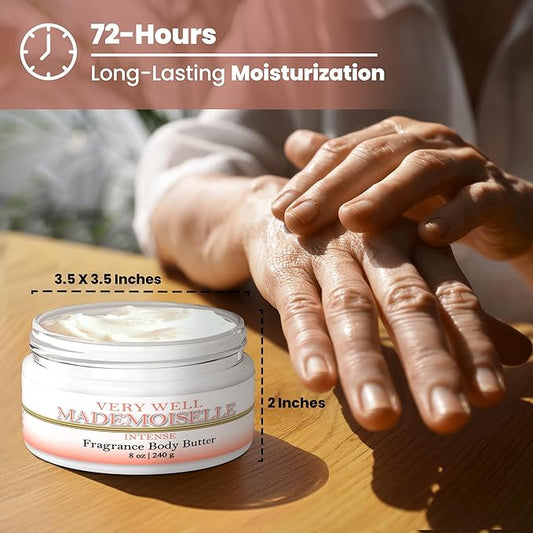 MOBETTER FRAGRANCE OILS Very Well Mademoiselle Intense Women Fragrance Body Butter 8 Oz