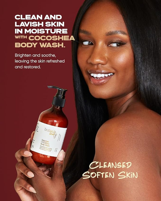Buttah Skin by Dorion Renaud CocoShea Body Wash 10oz - Nourishing Body Wash for Men & Women - African Cocoa Butter Daily Body Wash - Natural Nutrients & Vitamins - Black Owned Skincare