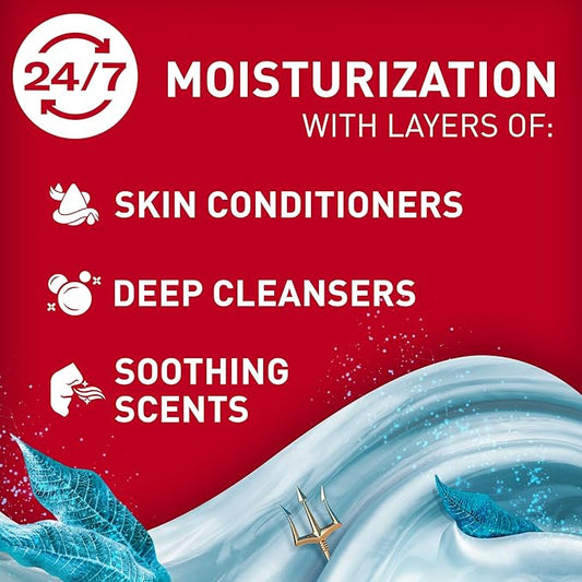 Old Spice Body Wash GentleMan’s Super Hydration for Men, 24/7 Renewing Moisture, Gentle on Skin with Skin Conditioners, Deep Sea with Ocean Waves + Kelp Scent, 20 oz