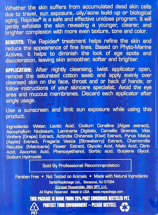 Repechage Rapidex Marine Exfoliator - Natural Facial Exfoliating Scrub with Glycolic & Alpha Hydroxy Acids - Deep Pore Cleansing Gentle Face Exfoliator for Anti-Aging