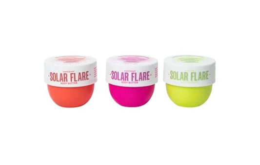 Solar Flare Body Butter Trio, 3-Pack. 5oz total. Stocking stuffer for teen and adults. Great Holiday or any occasion gift.