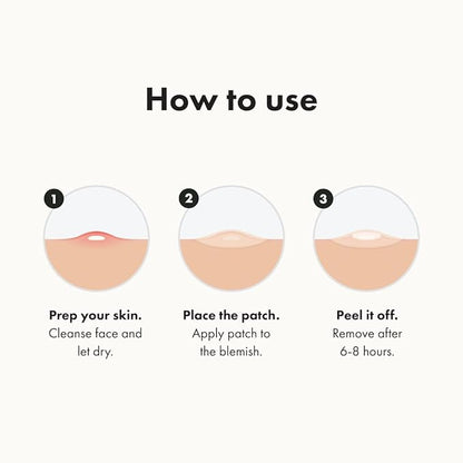 Mighty Patch™ Original patch from Hero Cosmetics – The #1 Hydrocolloid Acne Pimple Patch for Shrinking Zits and Whiteheads in 1 use; Nighttime Spot Stickers for Face and Skin (36 Count)