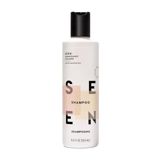 SEEN Shampoo - Scented - Non-Comedogenic & Hair Shampoo- Dermatologist-Developed - Safe for Sensitive & Acne Prone Skin