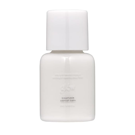 glow mini breathable blemish balm #white | light-coverage bb cream & tinted moisturizer | skincare-like finish with green tea leaf water infusion | healthy radiant non-comedogenic | 0.2 fl oz