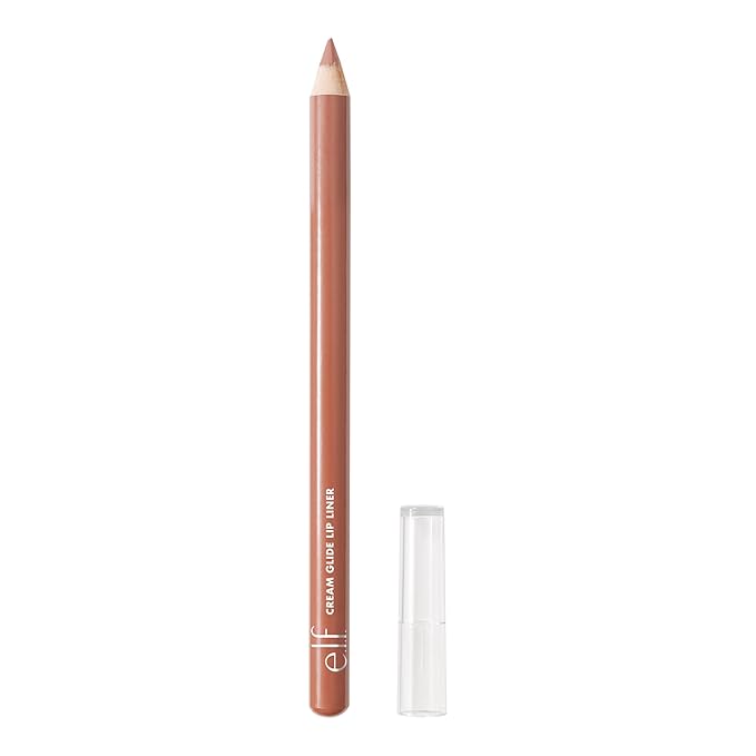 e.l.f. Cream Glide Lip Liner, Highly-Pigmented Pencil For Shaping & Sculpting Lips, Semi-Matte Finish, Vegan & Cruelty-Free, Pinky Swear