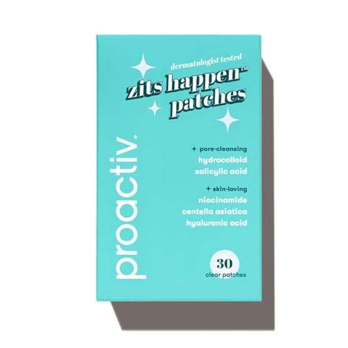 Proactiv Zits Happen® Hydrocolloid Acne Patches- Pimple Patches for Face and Back Acne with Pore Cleansing Salicylic Acid- 30 Count