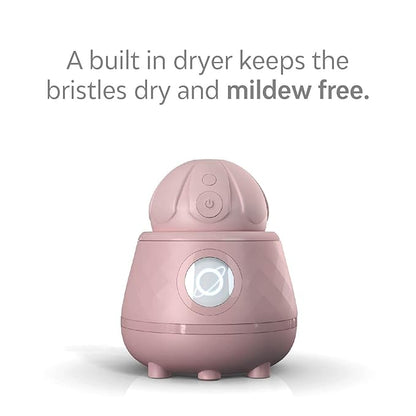 TAO Clean Ona Diamond Orbital Facial Brush and Cleansing Station – Suave Mauve – Electric Face Cleansing Brush with Ergonomic Handle, Dual Speed Settings