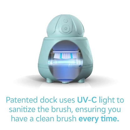 Tao Clean Ona Diamond Orbital Facial Brush and Cleansing Station – Robin's Egg Blue – Electric Face Cleansing Brush with Ergonomic Handle, Dual Speed Settings, 2 Piece Set, (BA-0201-RBE-US)