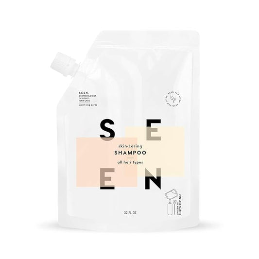 SEEN Shampoo Eco-Refill -Non-Comedogenic & Hair Shampoo- Dermatologist-Developed - Safe for Sensitive, Eczema & Acne Prone Skin