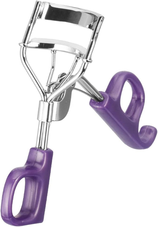 Eyelash Curler, Professional Eyelash Curler, Wide Fit Comfortable Curved Design with Non-Slip Grip, Clump-Free Lift, All The Way Up Lash Curler, Achieve Perfect Curls in 5 Seconds (Purple)