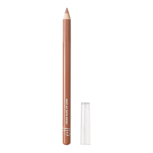 e.l.f. Cream Glide Lip Liner, Highly-Pigmented Pencil For Shaping & Sculpting Lips, Semi-Matte Finish, Vegan & Cruelty-Free, Truth or Bare