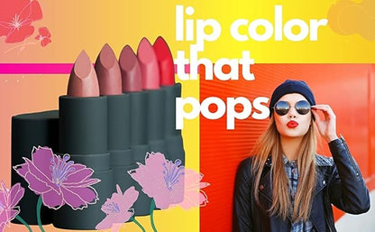 Chocolate Mousse Deep Pink Mauve Brown Lipstick Color Moisturizing Paraben Free, No Animal Testing & Cruelty Free Lip Makeup Color