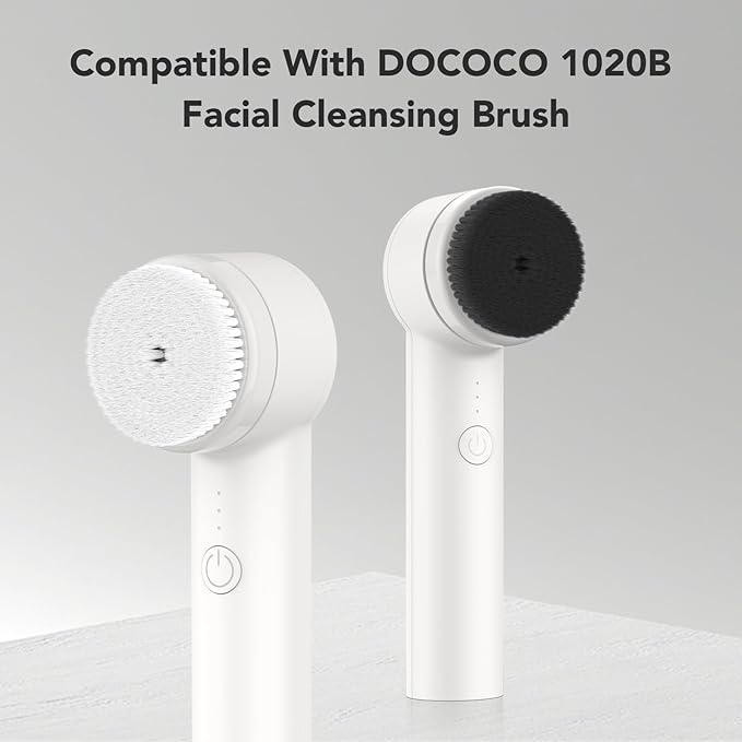 Replacement Face Scrubber Brushheads for DOCOCO 1020B Facial Cleansing Brush, Face Cleaning Brush Heads Compatible with 1020B