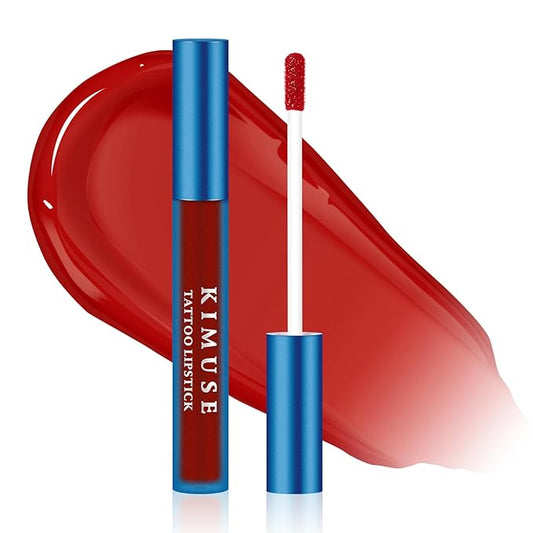 KIMUSE Tattoo Peel & Reveal Lip Stain, Waterproof Long Lasting Peel Off Lip Liner Tattoo, Non Stick Color Peel Off Mask Lip Gloss Makeup