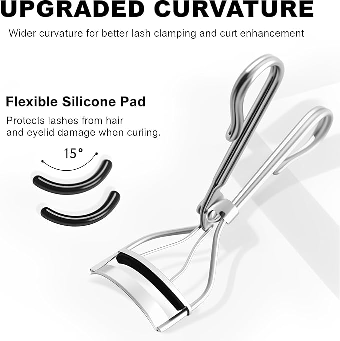 36Pack Compatible with Essence Eyelash Curler Refills,Silicone Rubber Eyelash Curler Refills Compatible with Essence All The Way Up Lash Curlers.