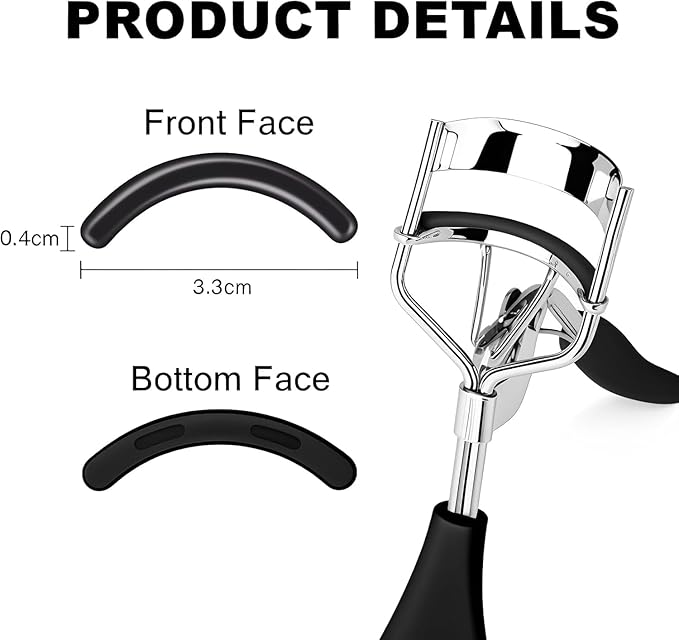 36Pack Compatible with Essence Eyelash Curler Refills,Silicone Rubber Eyelash Curler Refills Compatible with Essence All The Way Up Lash Curlers.