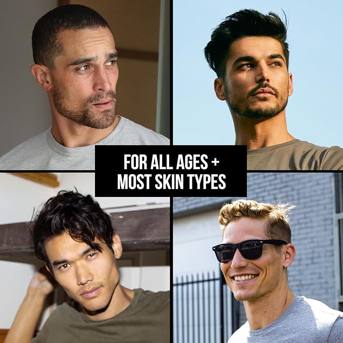 RUGGED & DAPPER - Daily Mens Face Wash + Scrub - 5 Month Supply - Deep Exfoliating Cleanser - Prevents Breakouts - Acne Face Wash Men's - USA Made with Natural Ingredients