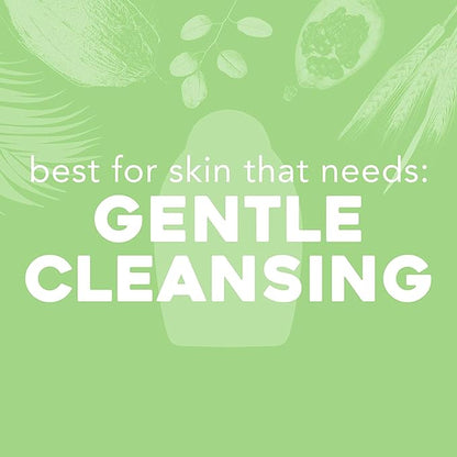 OGX Sensitive + Rose Water & Pink Sea Salt Exfoliating Body Scrub + Rose Quartz, Gentle Exfoliating Daily Body Wash Softens Skin, Body Scrub for Women, Sulfate-Free Surfactants, 19.5 fl oz (Pack of 3)