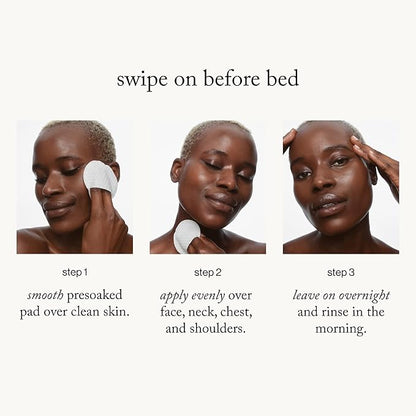 goop Beauty 15% Glycolic Acid Exfoliating Pads | Inspired by a Professional Chemical Peel | Refines & Retexturizes for Glowing Skin | Paraben and Silicone Free | 4 pack