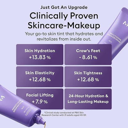 MISSHA M PERFECT COVER SERUM BB CREAM No.23 Natural Beige-Light/Medium with Cool/Neutral Undertone, BB Cream by Cardi B Pick, Skin Tint, Tinted Moisturizer, Skin Care Foundation Makeup, 1.18 Fl oz