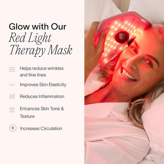 Solawave Red Light Therapy Mask for Face | Red & Near-Infrared Led Light Device | Reduces Appearance of Fine Lines & Wrinkles | Improves Firmness, Elasticity, & Texture | 10-Min Anti-Aging Treatment