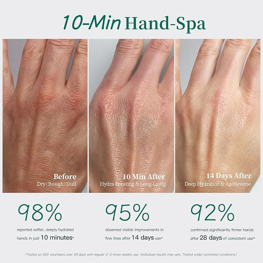 Apuree Anti Aging Hand Mask Gloves: 10-Minute Repair& Extra Moisture (5 * 30g)| for Severely Dry & Cracked Hands | Luxury Home SPA & 7 Peptides Collagen| All Skin Types| Vegan & Cruelty Free