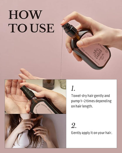 Milk Protein Intensive Hair Oil Trial Kit - 4 Scents x 1.01 fl.oz. - Argan Oil & Milk Protein Hair Treatment Set - Moisturizing Lightweight Formula for Shine, Curl Definition & Frizz Control