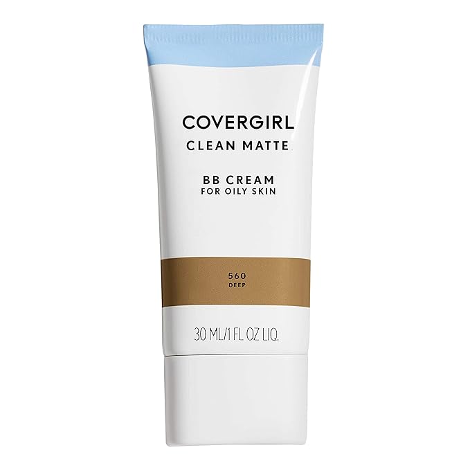 COVERGIRL - Clean Matte BB Cream, Oil-Free, Long-Lasting, Sensitive Skin, Lightweight, 100% Cruelty-Free