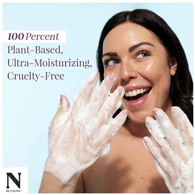 Dr. Natural 3-in-1 Tear-Free Baby Plus Kids Soap - Head-to-Toe Baby Soap and Shampoo - Sensitive Skin Moisturizing Body Wash - Lavender - 16 oz