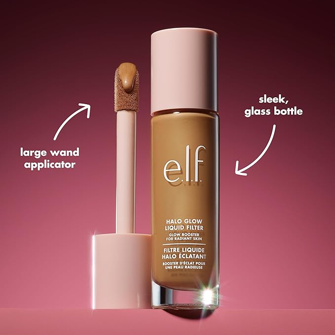 e.l.f. Halo Glow Liquid Filter, Complexion Booster For A Glowing, Soft-Focus Look, Infused With Hyaluronic Acid, Vegan & Cruelty-Free, 0 Fair