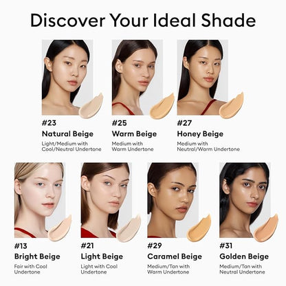 MISSHA M Perfect Cover BB Cream No.23 Natural Beige -Light/Medium with Cool/Neutral Undertone SPF 42 PA +++ 1.69 Fl Oz - Tinted Moisturizer for face with SPF