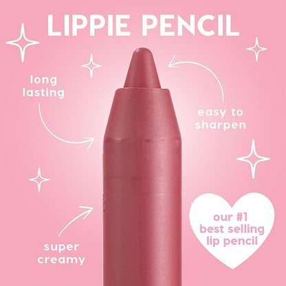 ColourPop Lippie Lip Pencil - High-Pigment, Long-Lasting & Sharpenable Lip Liner with High-Impact Color - Vegan, Cream Formula with Precise Application - Bull Chic (0.35 oz)