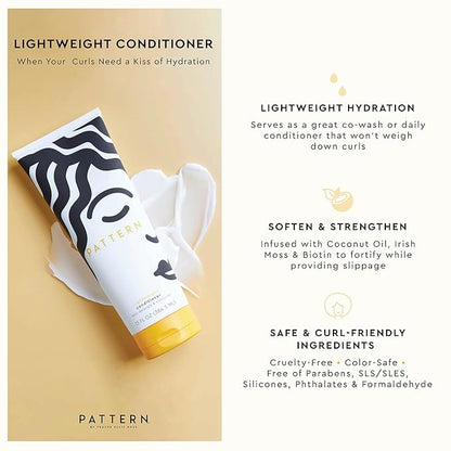 PATTERN Beauty by Tracee Ellis Ross Lightweight Conditioner and Co-Wash with Biotin for Curly & Fine Hair 3a-4c