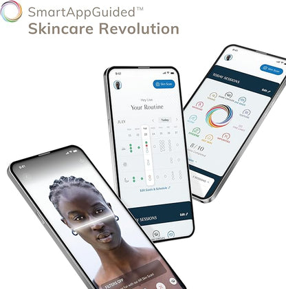 GESKE SmartAppGuided™ Sonic Thermo Facial Brush | 6 in 1 | Skin Cleansing | Cleansing Brush with Thermal Function | Facial Massager | Electric Facial Brush | Facial Cleansing Device