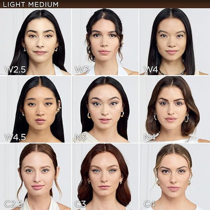 L'Oreal Paris True Match Super-Blendable Foundation, Medium Coverage Liquid Foundation Makeup, N3, Light Medium, 1 Fl Oz