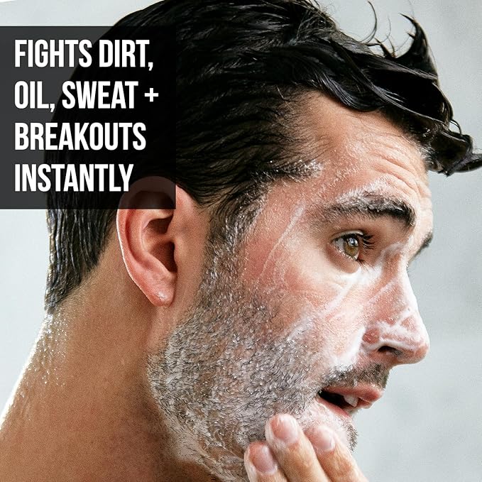 RUGGED & DAPPER - Daily Mens Face Wash + Scrub - 5 Month Supply - Deep Exfoliating Cleanser - Prevents Breakouts - Acne Face Wash Men's - USA Made with Natural Ingredients