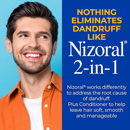 Nizoral 2-in-1 Anti Dandruff Shampoo and Conditioner,14 Fl Oz,1% Ketoconazole,(Pack of 2)
