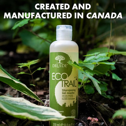 Citronella Shampoo & Shower Gel – Ecotrail 2-in-1 Shampoo And Shower Gel – Biodegradable & All-Natural – Purifying, Toning & Soothing Ingredients – 250 ml (8.4 oz) Lemongrass