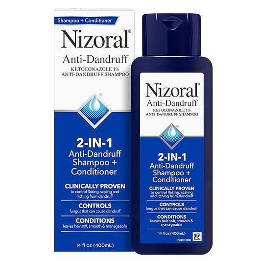 Nizoral 2-in-1 Anti Dandruff Shampoo and Conditioner, 14 Fl Oz, 1% Ketoconazole