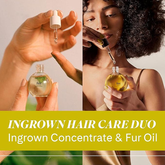 Fur Ingrown Hair Care Duo: Two-Step Preventative Treatment - Combines Oil and Concentrate - 0.5 FL oz each