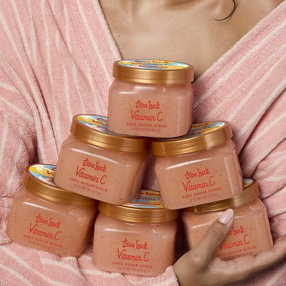 Tree Hut Vitamin C Shea Sugar Scrub, 18 oz, Ultra Hydrating and Exfoliating Scrub for Nourishing Essential Body Care